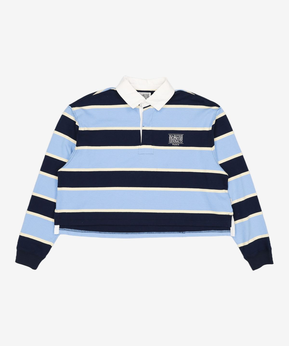 마리떼 프랑소와 저버(MARITHÉ + FRANҪOIS GIRBAUD) STRIPE RUGBY LONG SLEEVE navy S