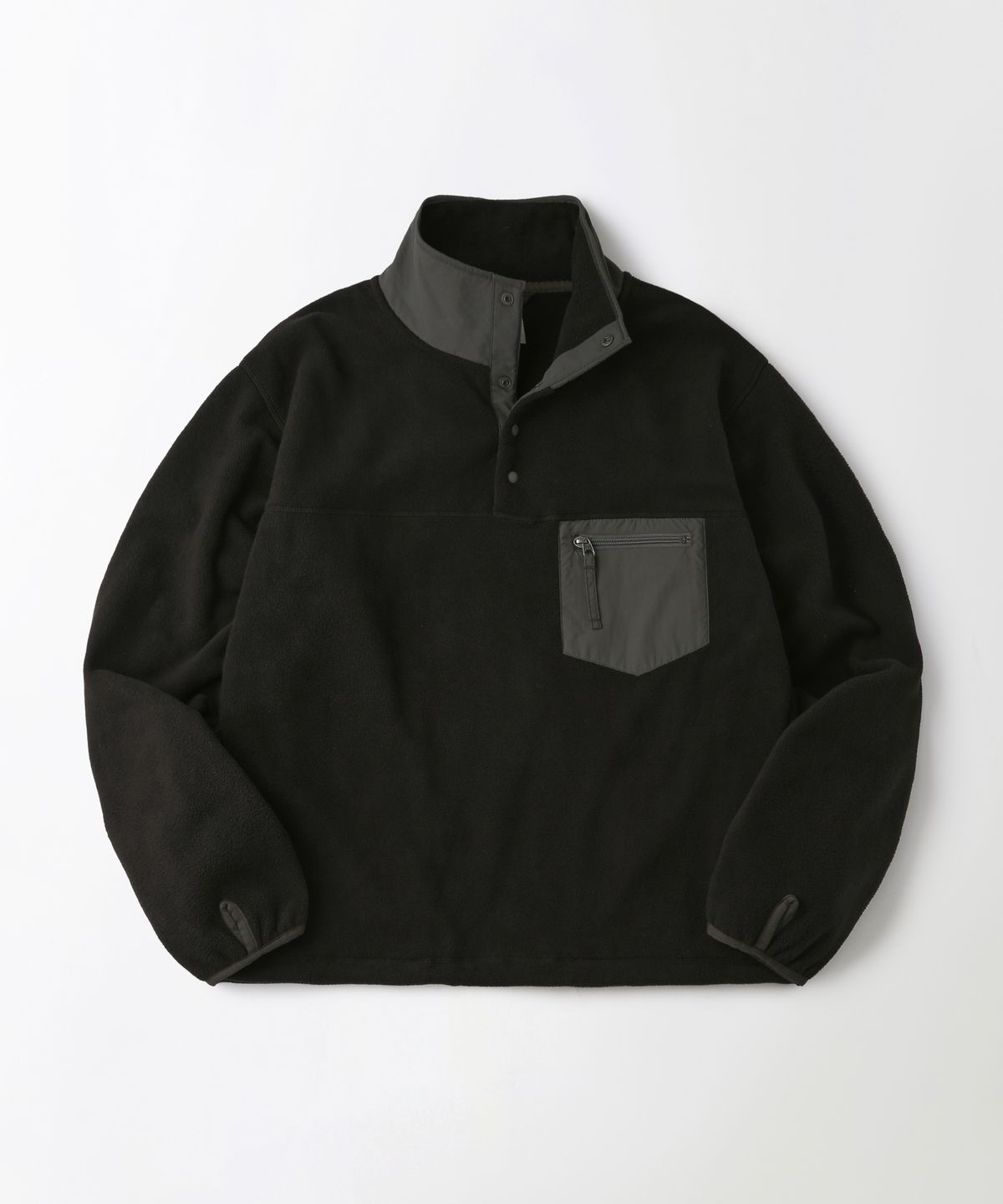 아웃스탠딩(OUTSTANDING) VINTAGE FLEECE PULLOVER_BLACK