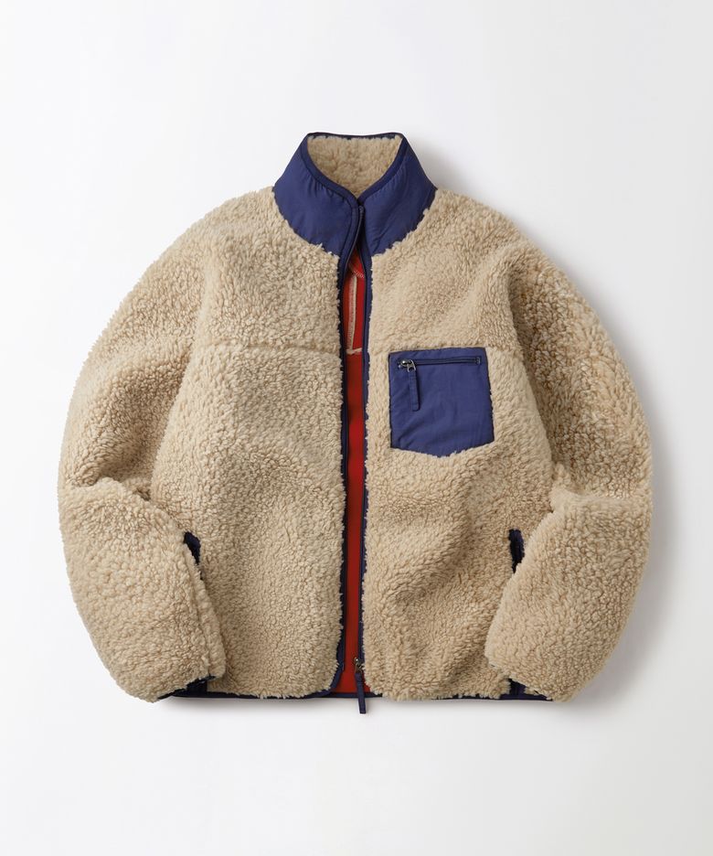 WOOL FLEECE MOUNTAIN JACKET_BEIGE
