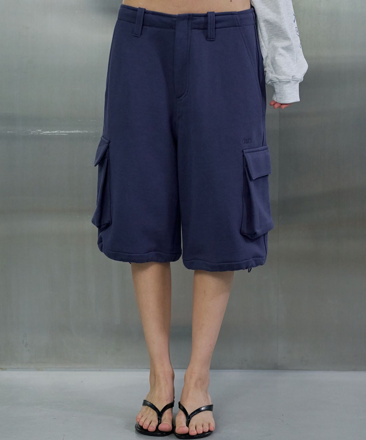 오데스(ORDES) LINDA SWEAT CARGO PANTS - BLUE