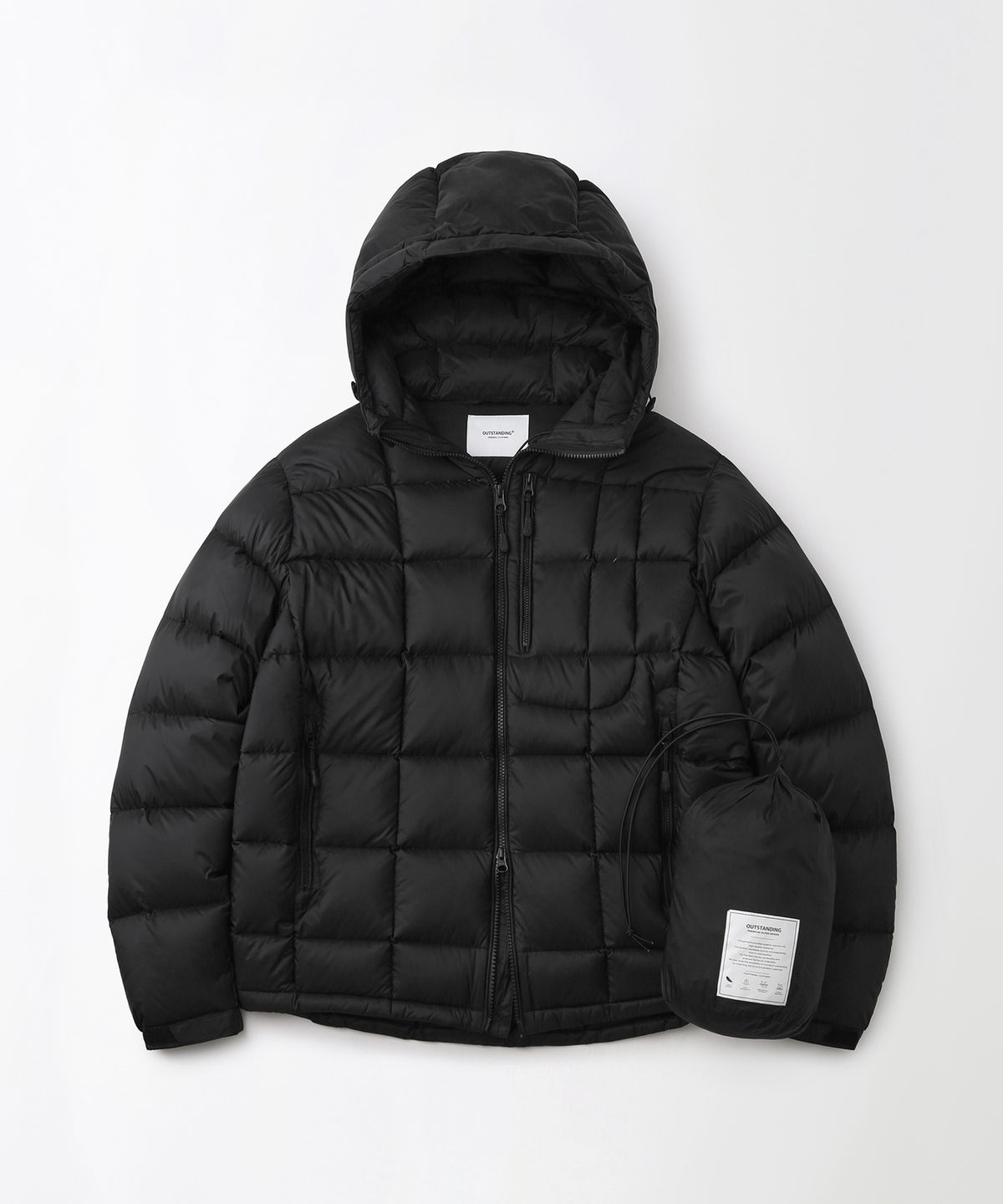 아웃스탠딩(OUTSTANDING) MUSCOVY DOWN MOUNTAIN BLOCK PARKA_BLACK