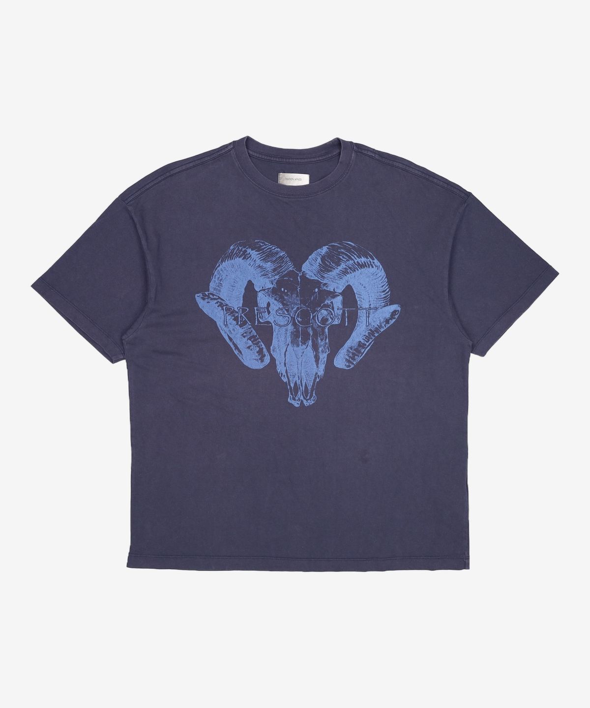 메종미네드(MAISON MINED) SKULL GOAT HALF T NAVY M