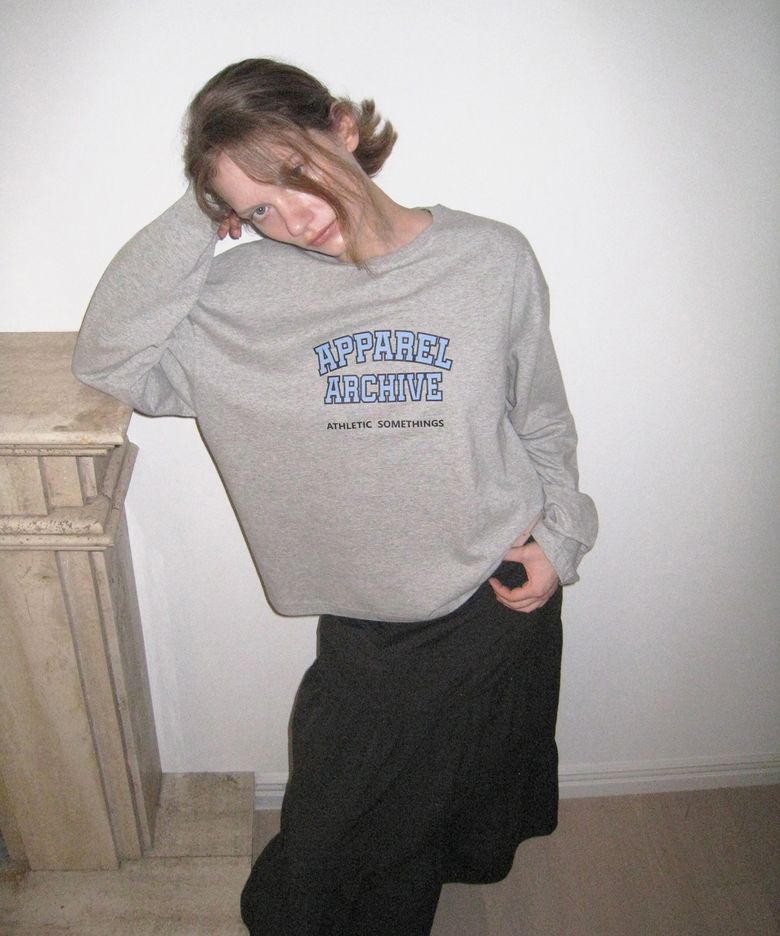 Benny sporty long sleeve tee - Gray