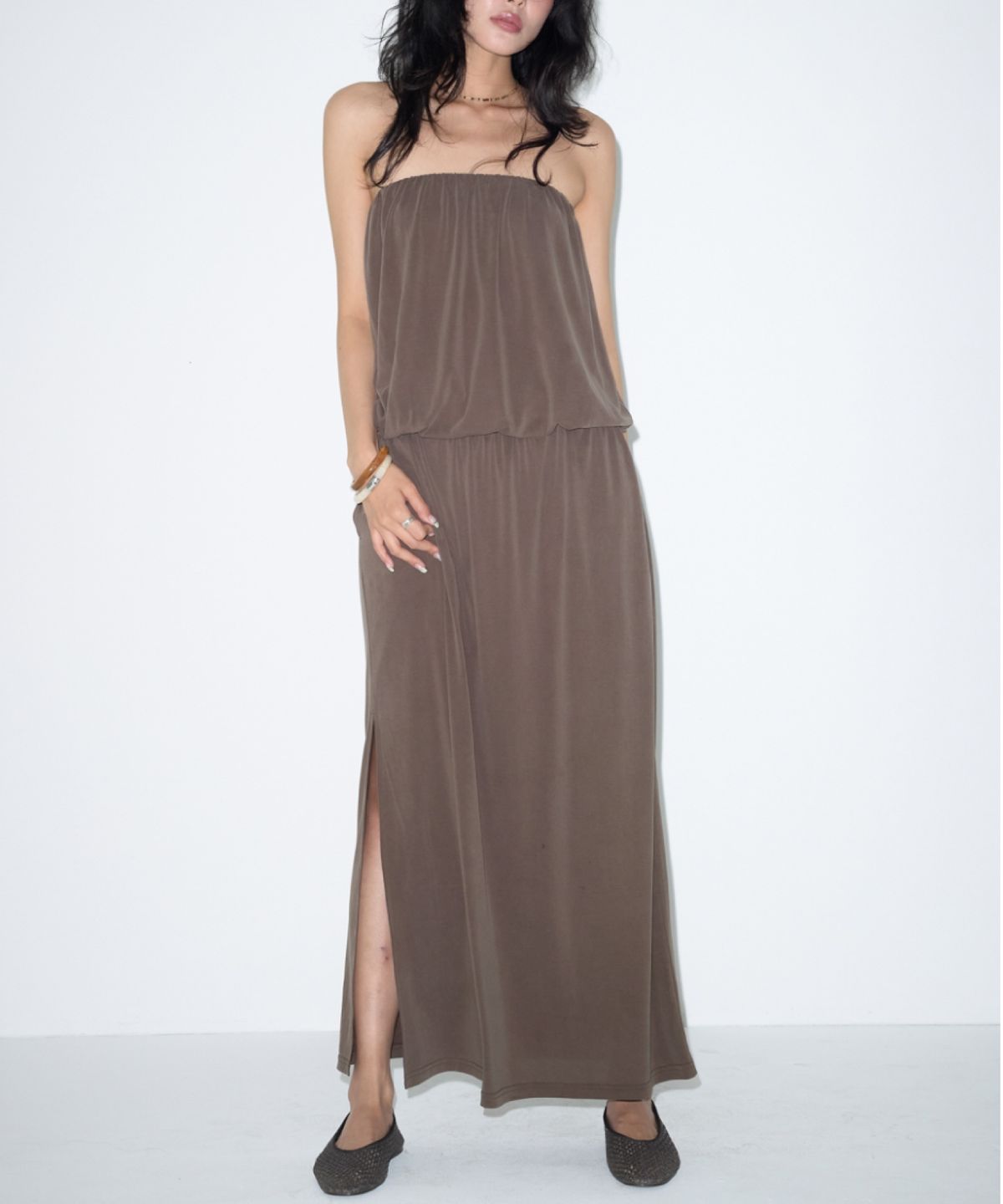 데이즈데이즈(DAZE DAYZ) MOCHA FLOW TUBE DRESS