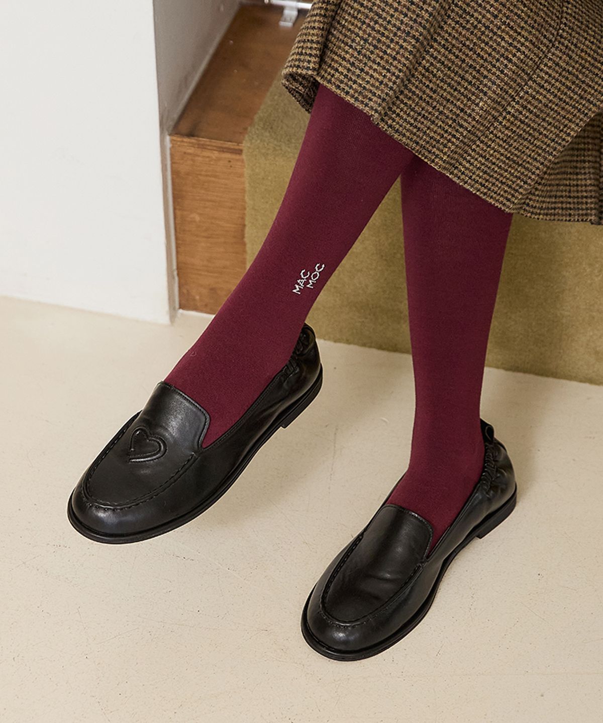 마크모크(MAC MOC) Noah 노아 캐쥬얼 하트 밴딩 로퍼_3colors