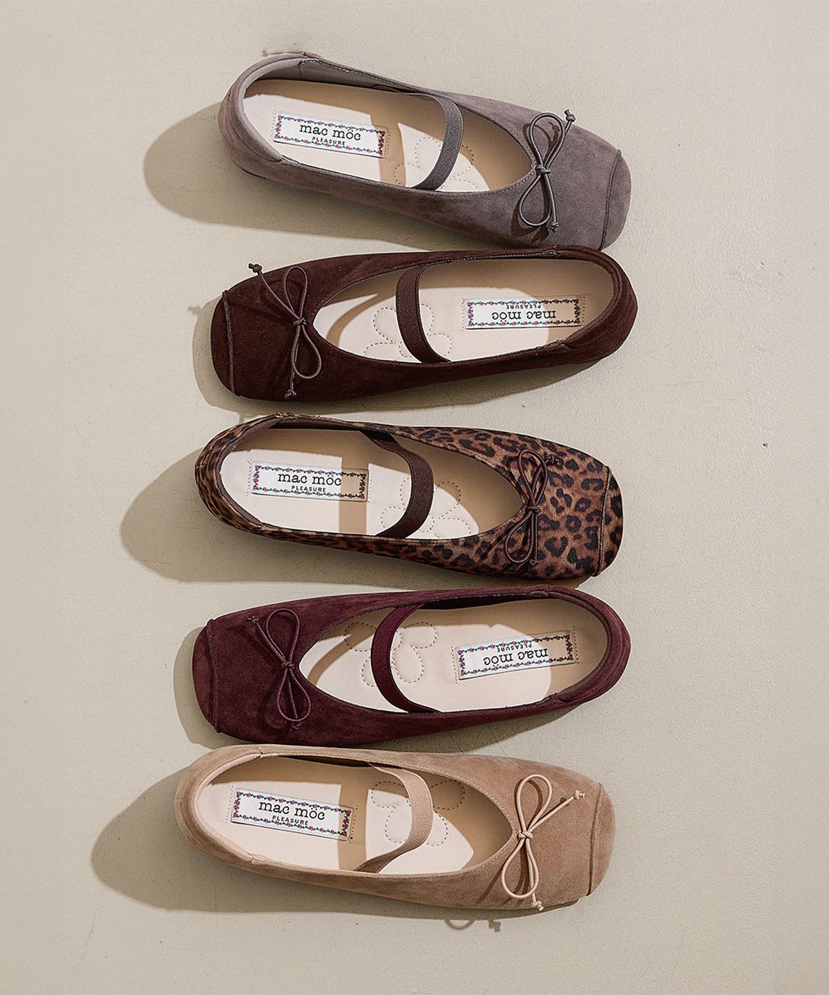마크모크(MAC MOC) Alrok 알록 밴드 리본 메리제인 플랫_6colors (속굽 1.5cm)