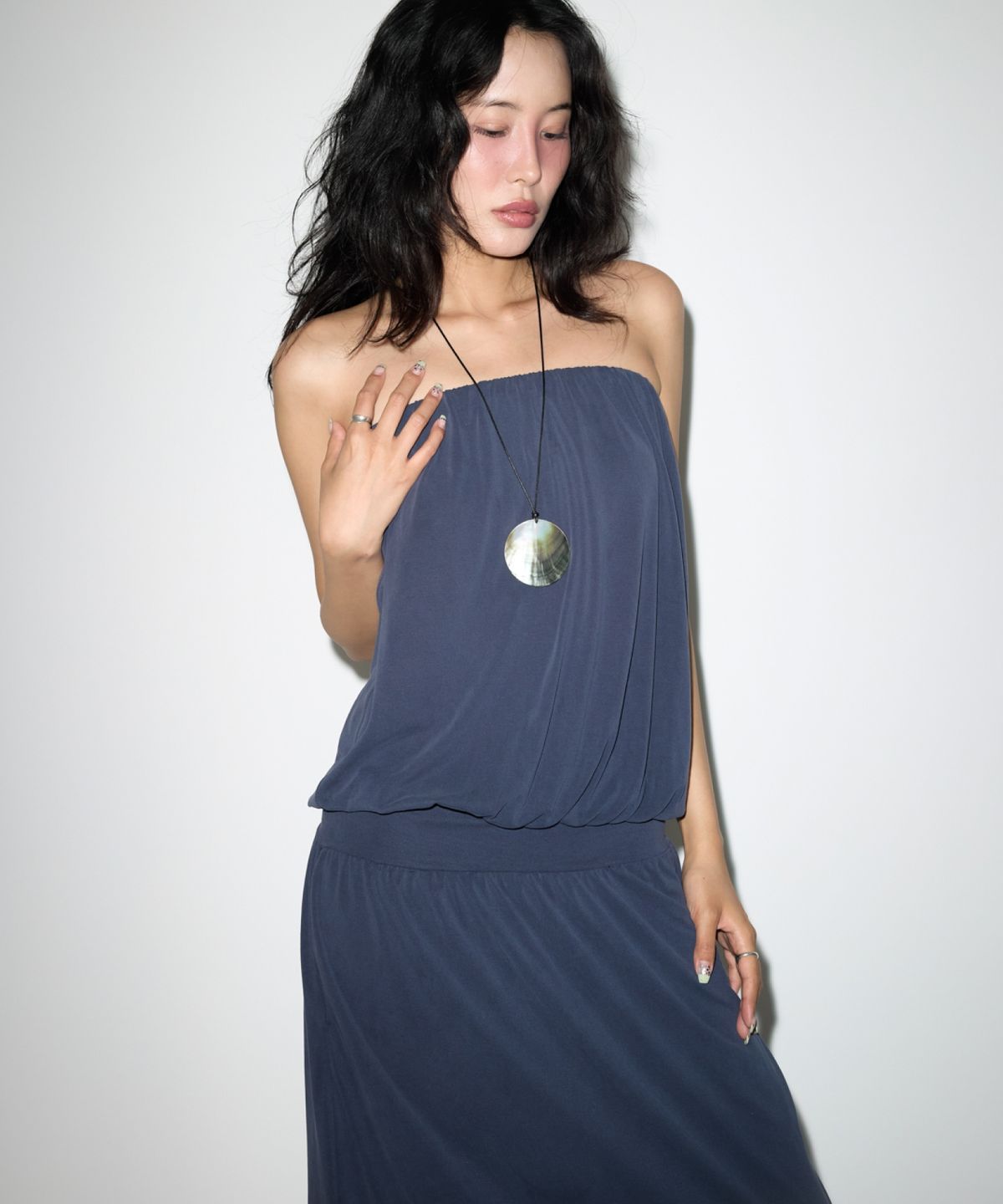 데이즈데이즈(DAZE DAYZ) INDIGO FLOW TUBE DRESS