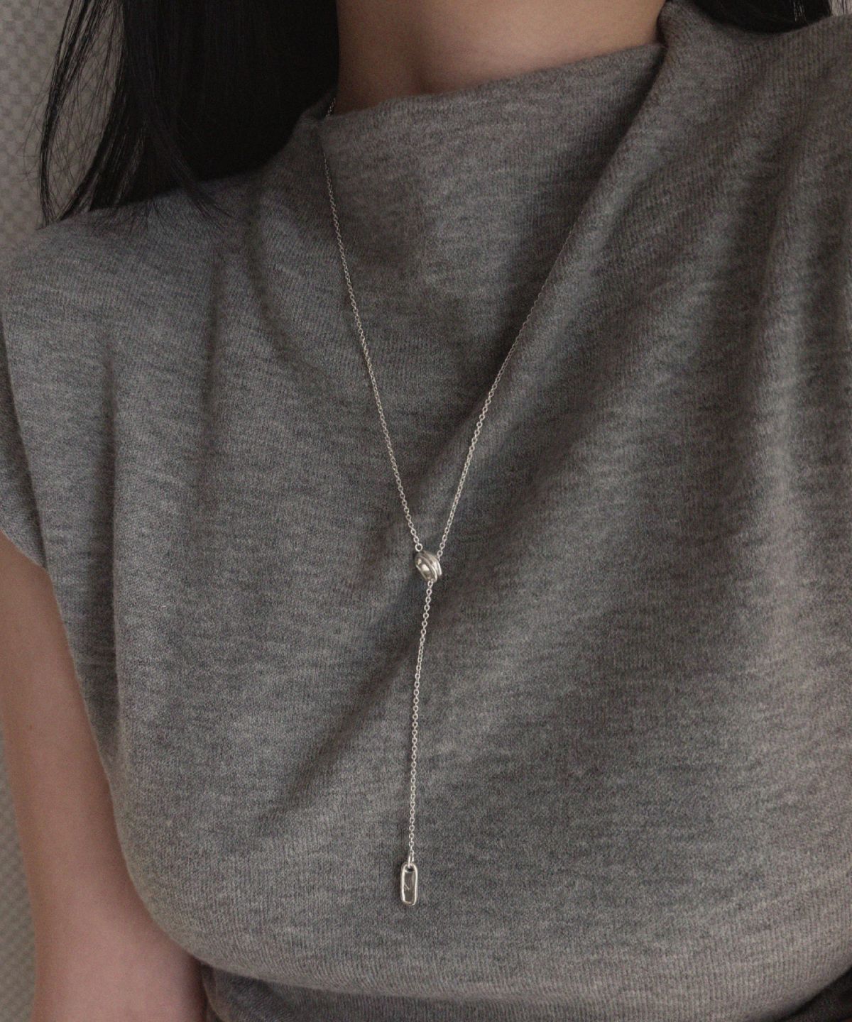 솔트유(SALT YOU) Goyu Knots Necklace (2-way)