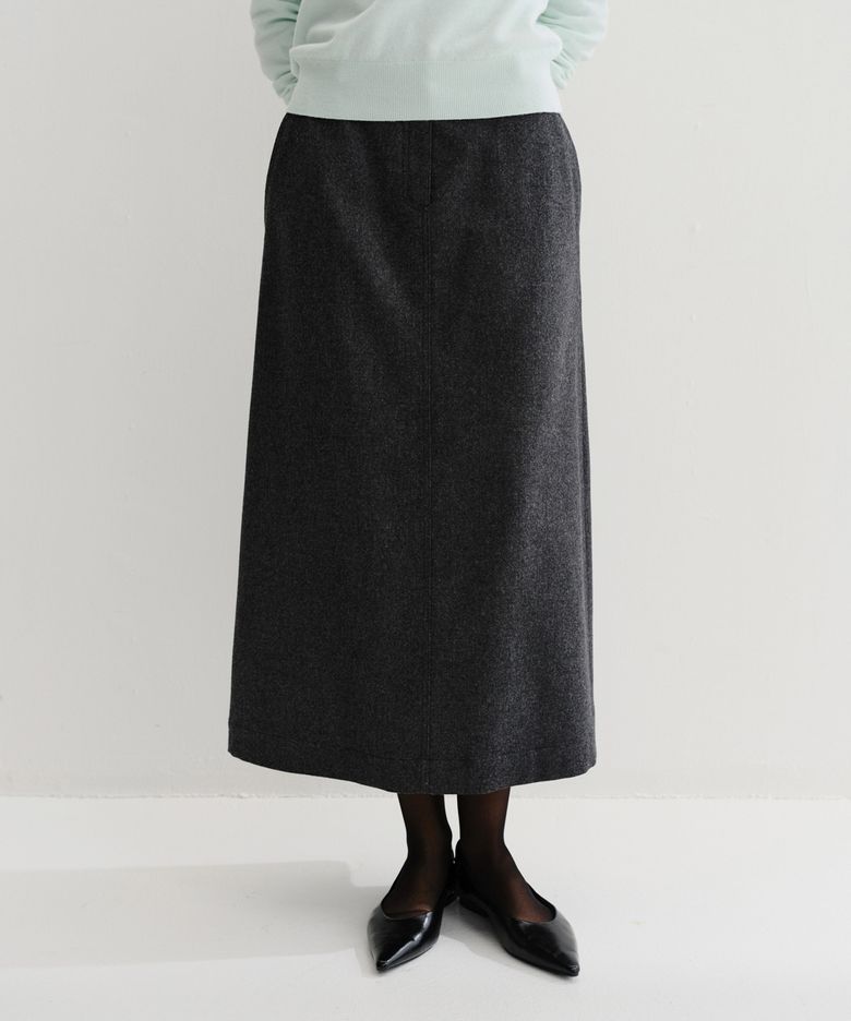 LOE MAXI SKIRT (CHARCOAL)