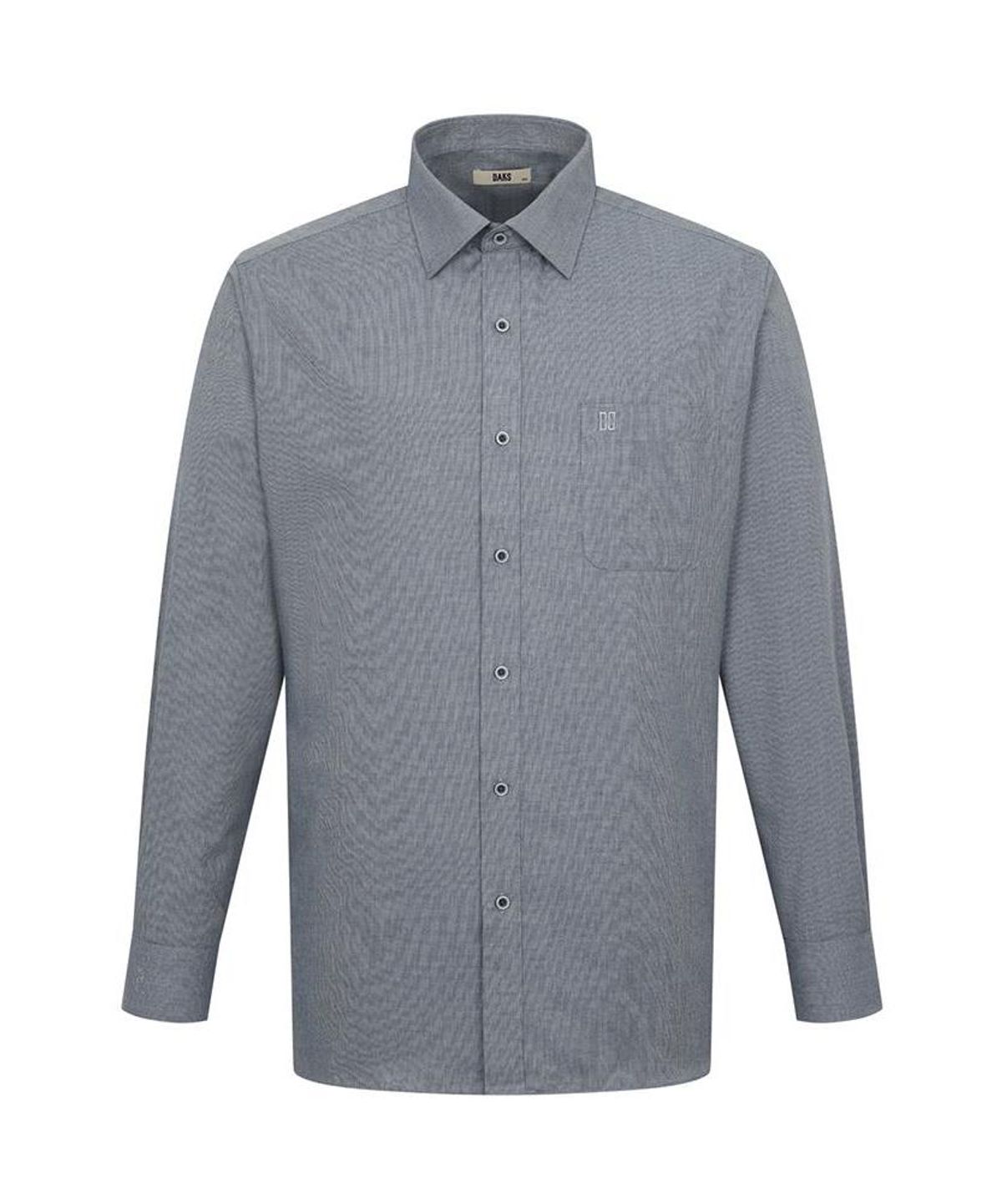 닥스셔츠(DAKS SHIRTS) 노케어 레이온혼방 솔리드 셔츠 레귤러핏 블루_DMA3SHDL121B1