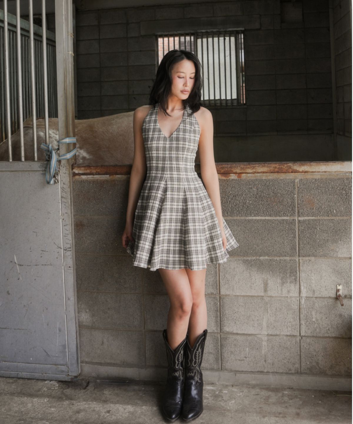 데이즈데이즈(DAZE DAYZ) NOSTALGIA HALTER DRESS