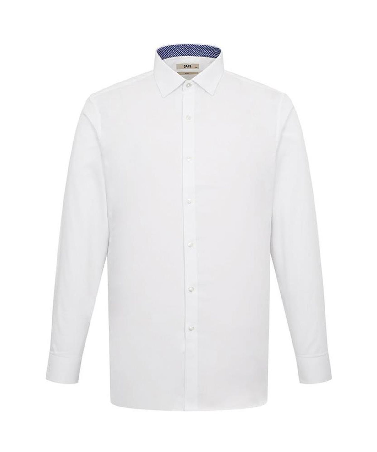닥스셔츠(DAKS SHIRTS) 노케어 레이온혼방 솔리드 셔츠 슬림핏 화이트_DMA3SHDL302A1