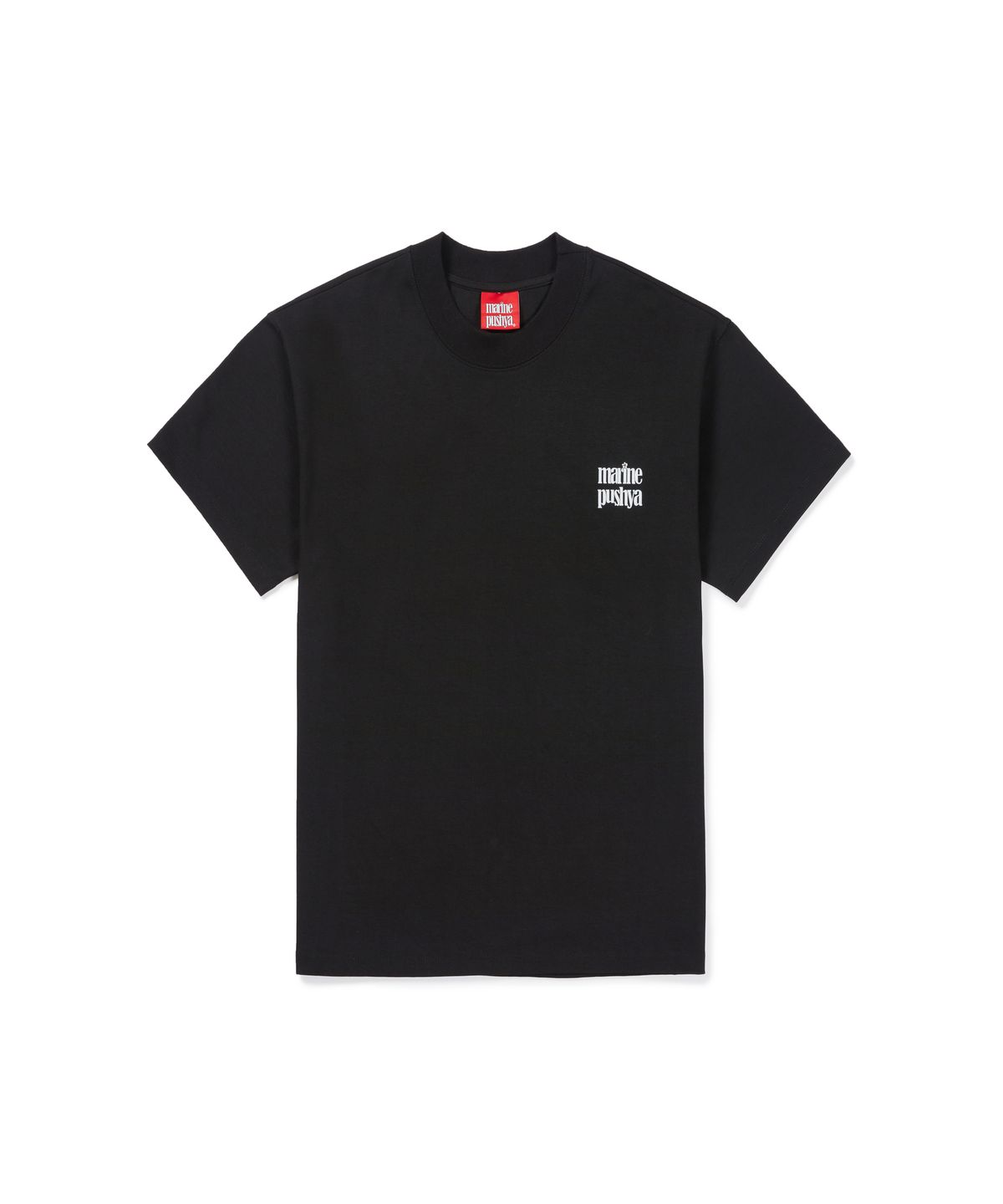 마린푸샤(MARINE PUSHYA) 3-Flower Signature Logo Tee / BK
