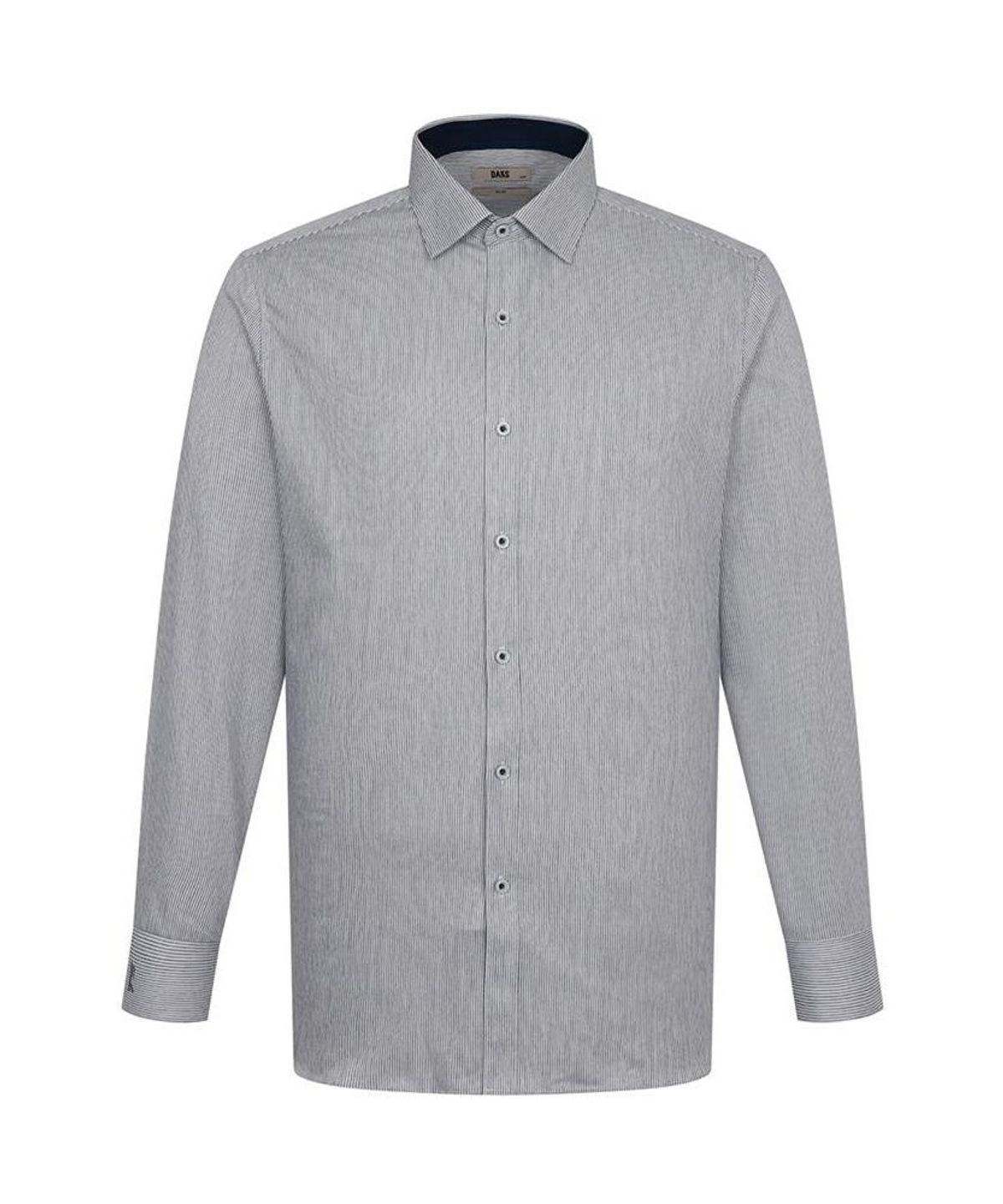 닥스셔츠(DAKS SHIRTS) 노케어 레이온혼방 스트라이프 셔츠 슬림핏 블루_DMA3SHDL320B1