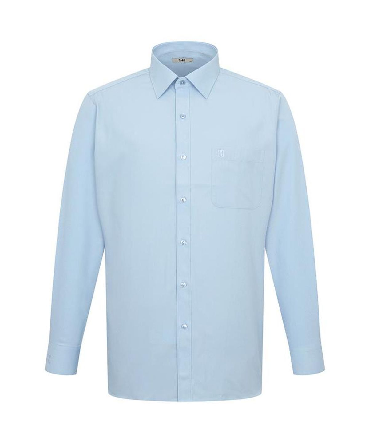 닥스셔츠(DAKS SHIRTS) 노케어 레이온혼방 솔리드 셔츠 레귤러핏 블루_DMA3SHDL101B1