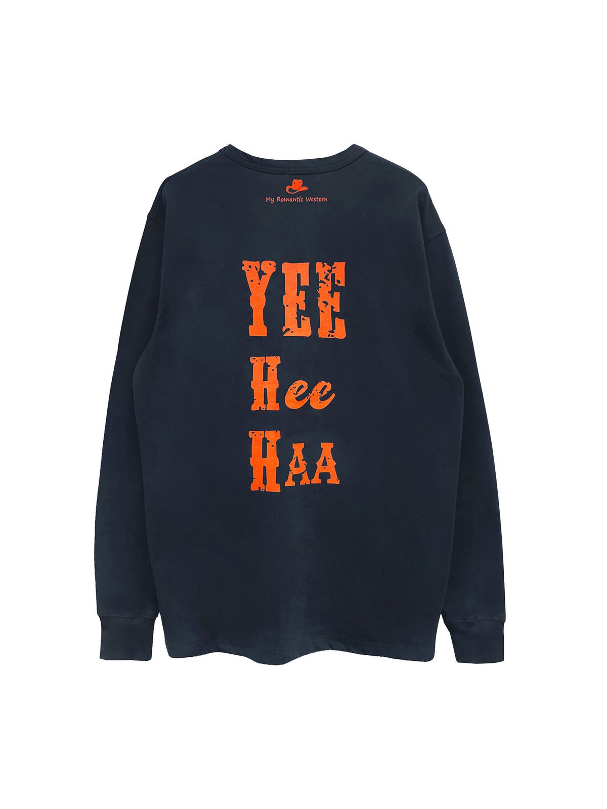이히하(YEEHEEHAA) YHH logo long sleeve (NV)