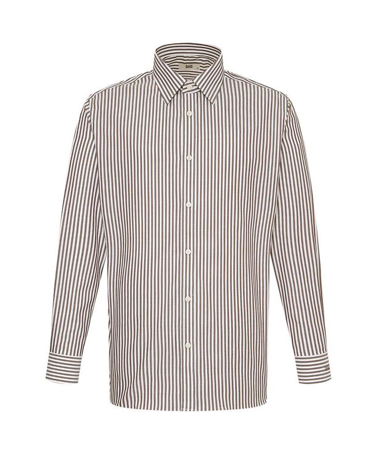 닥스셔츠(DAKS SHIRTS) 이지케어 면혼방 스트라이프셔츠 레귤러핏 레드_DMA1SHDL123R1