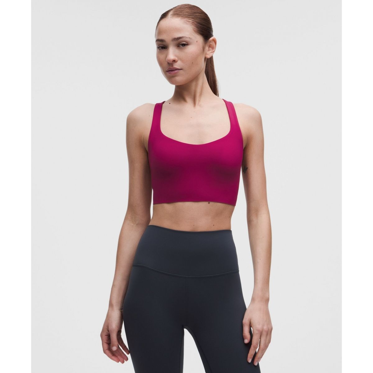 룰루레몬(LULULEMON) 플렉시플렉스 스트래피 롱라인 요가 브라 *라이트 서포트, A C컵
