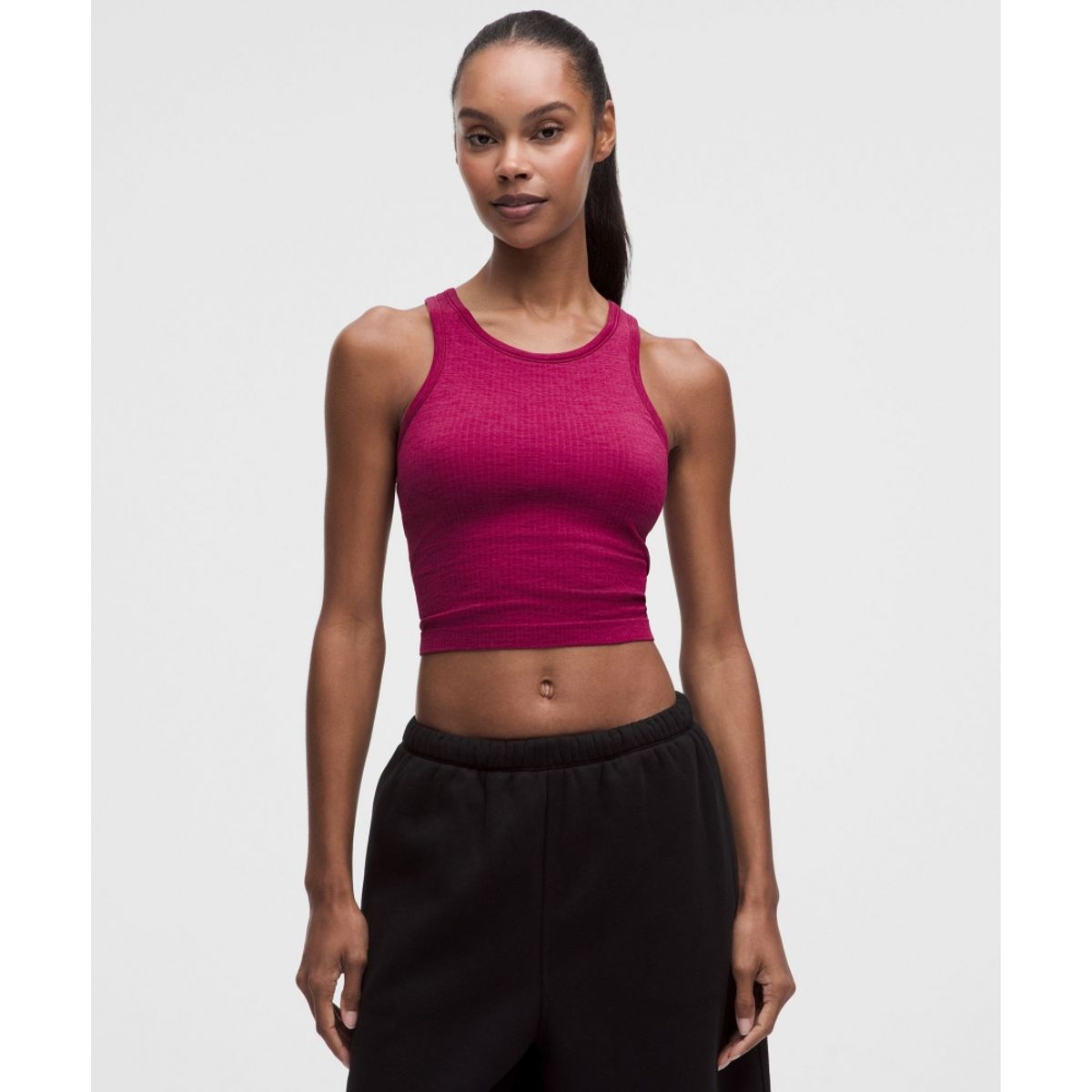 룰루레몬(LULULEMON) 에브 투 스트리트 크롭 레이서백 탱크탑 *라이트 서포트, B C컵