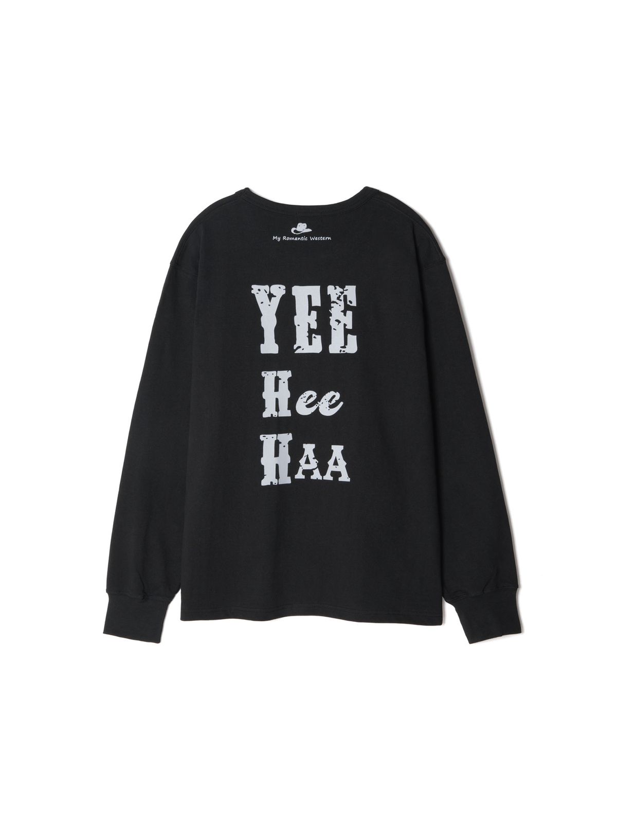 이히하(YEEHEEHAA) YHH logo long sleeve (BK)