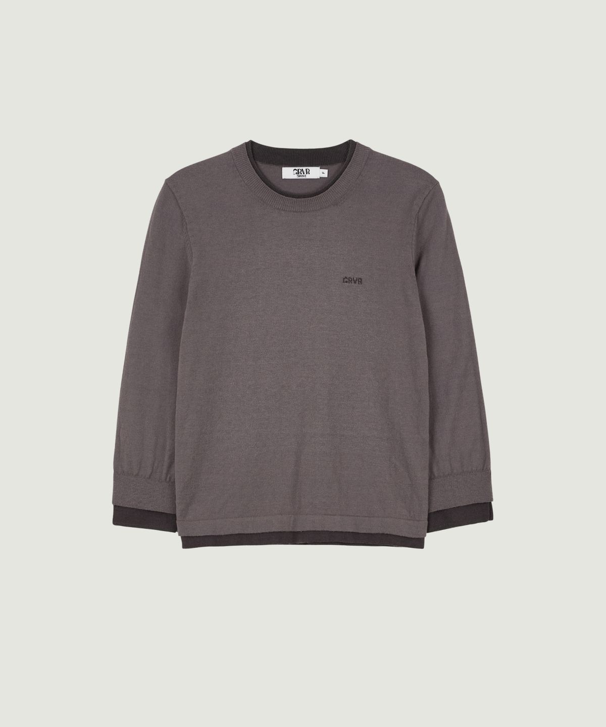 그로브(GROVE) WILSEY LAYERED KNIT (MOCHA)