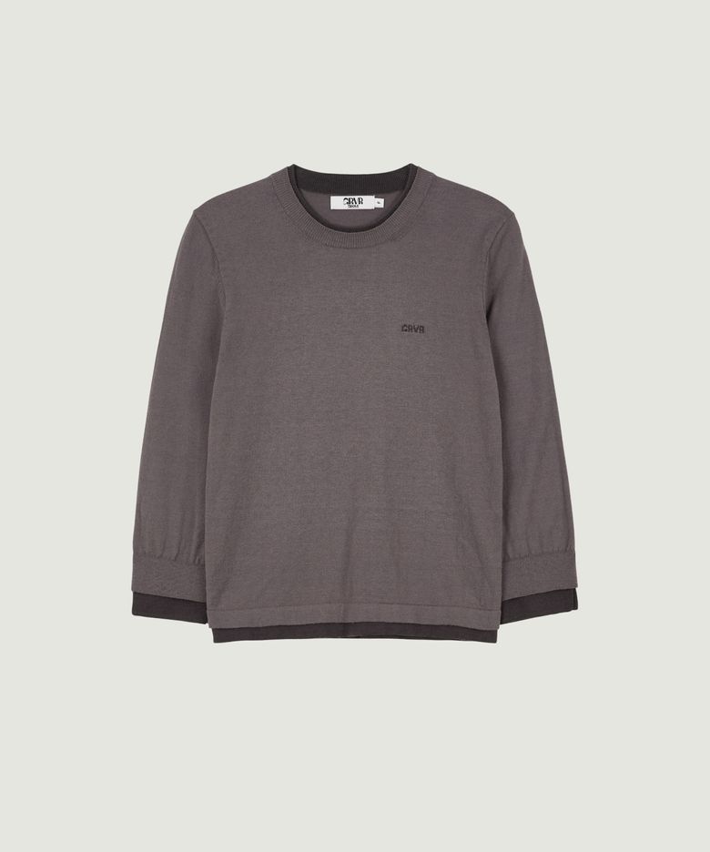 WILSEY LAYERED KNIT (MOCHA)