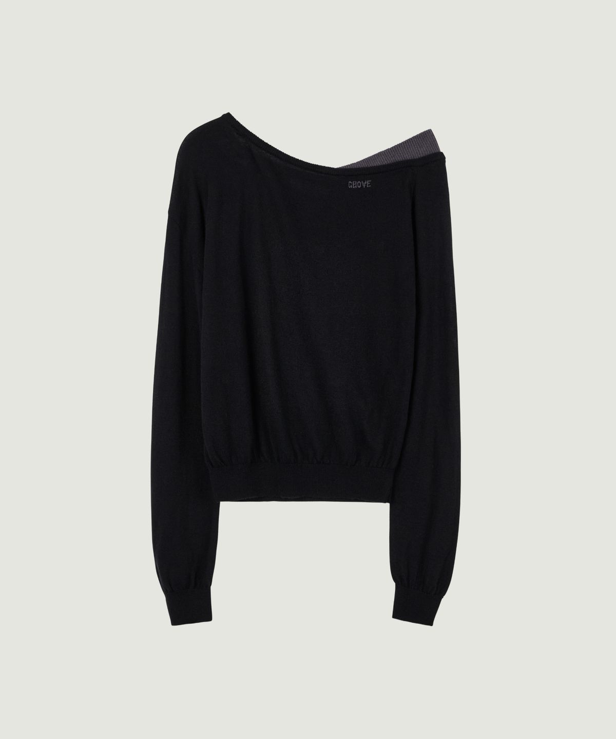 그로브(GROVE) 26FW EDEN COMBI KNIT (BLACK)