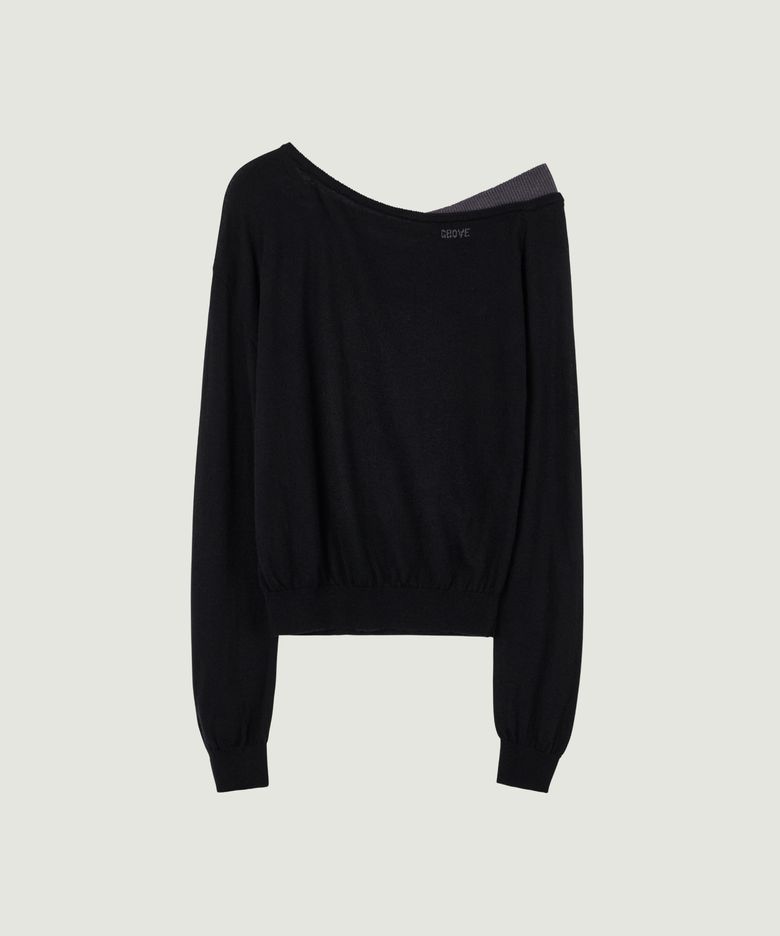 26FW EDEN COMBI KNIT (BLACK)