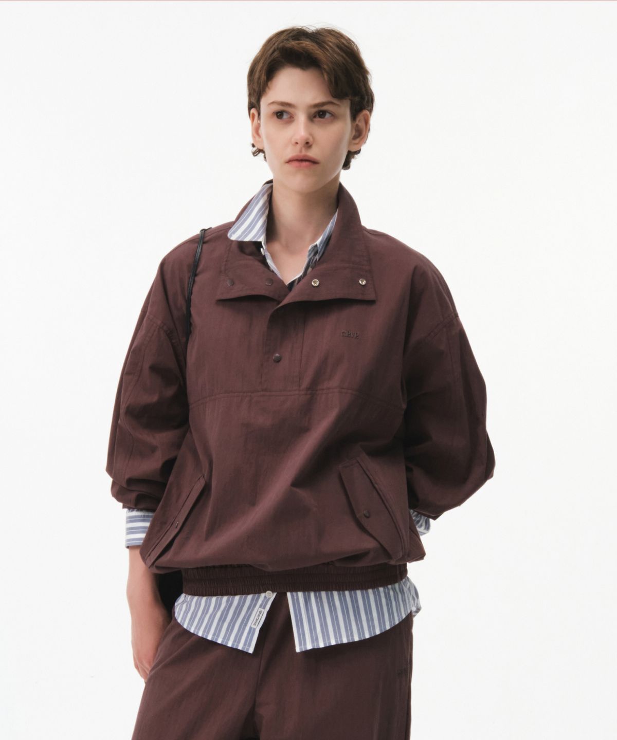 그로브(GROVE) ROZEN ANORAK JACKET (BURGUNDY)