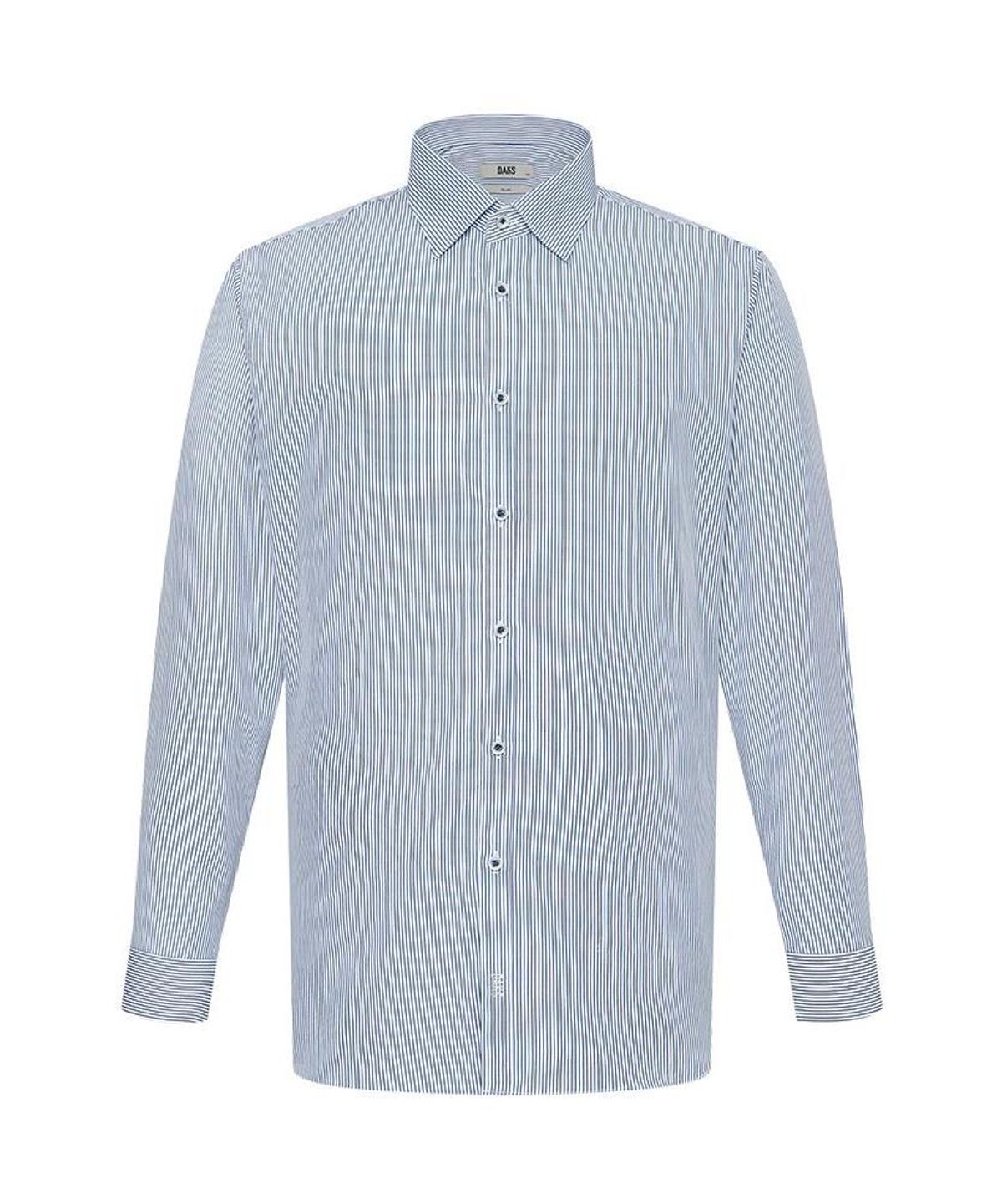 닥스셔츠(DAKS SHIRTS) 면100 스트라이프셔츠 슬림핏 블루_DMA1SHDL323B1