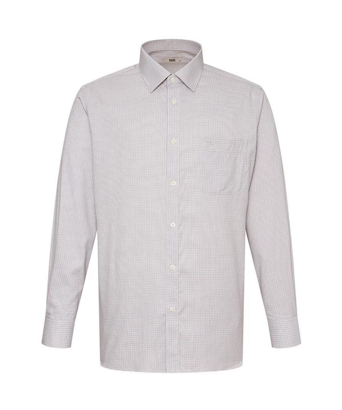 닥스셔츠(DAKS SHIRTS) 이지케어 면혼방 마이크로체크셔츠 레귤러핏 그레이_DMA1SHDL125G1
