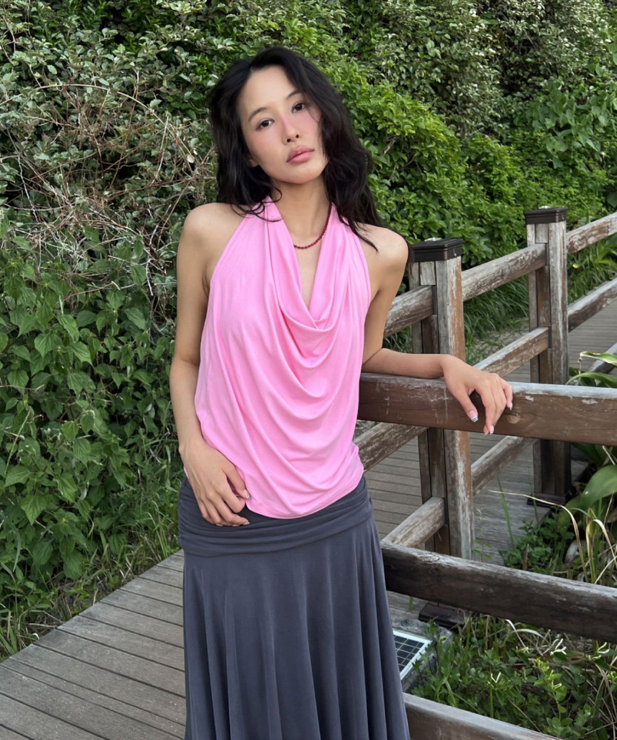 데이즈데이즈(DAZE DAYZ) ROSY FLOW HALTER TOP