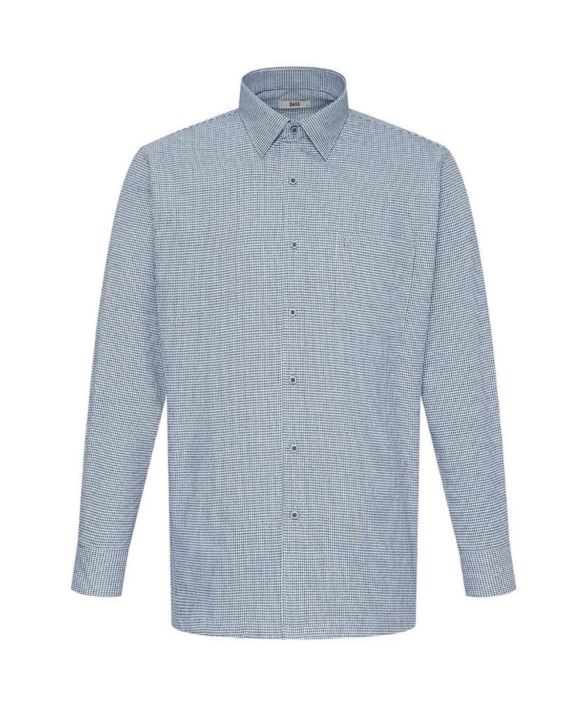 닥스셔츠(DAKS SHIRTS) 이지케어 폴리혼방 체크셔츠 레귤러핏 네이비_DLW2SHCL402N1