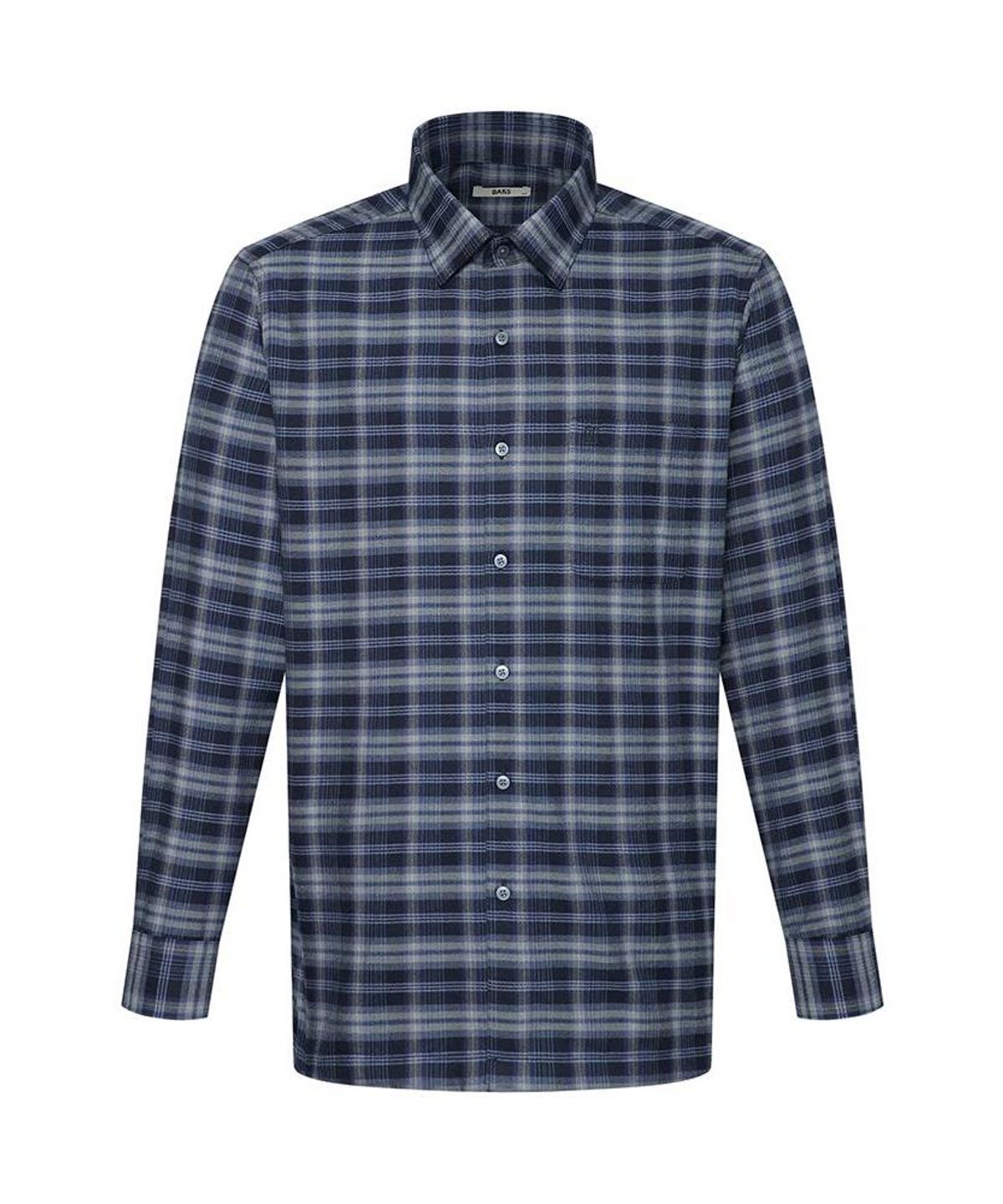 닥스셔츠(DAKS SHIRTS) 이지케어 폴리혼방 체크셔츠 레귤러핏 네이비_DLW2SHCL416N1