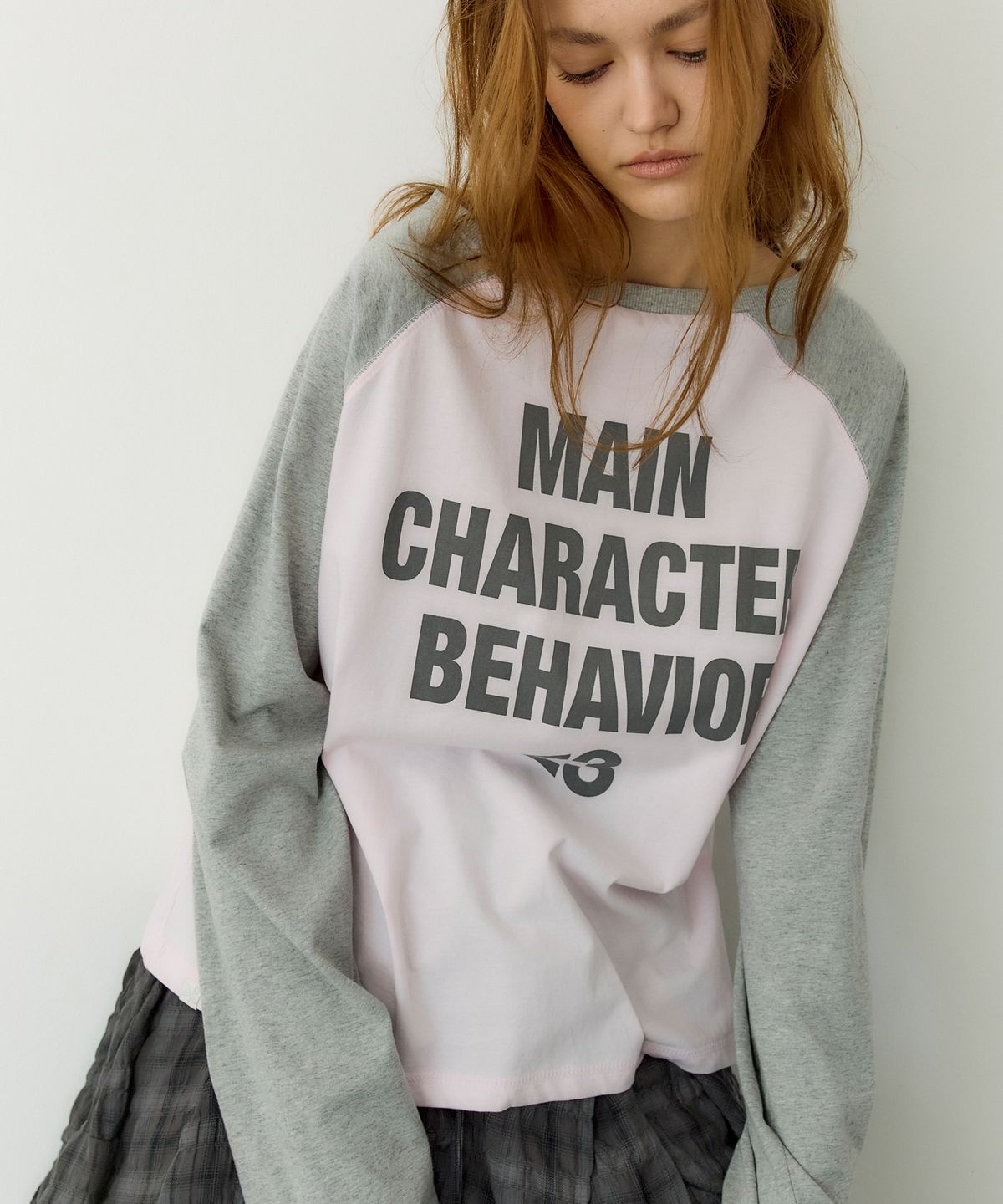 페이네틱(PAINETIC) Main Character Raglan Tee (GREY)