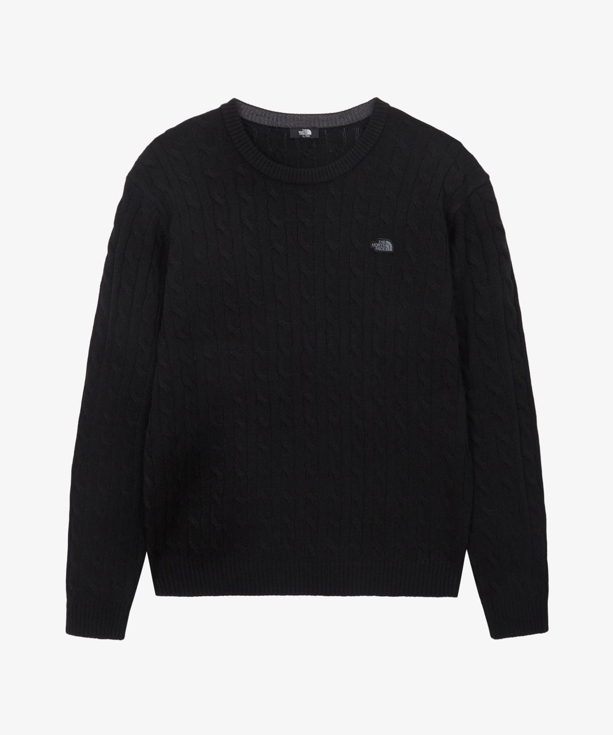 노스페이스(THE NORTH FACE) NT7AS53A 남성 케이블 스웨터 BLACK