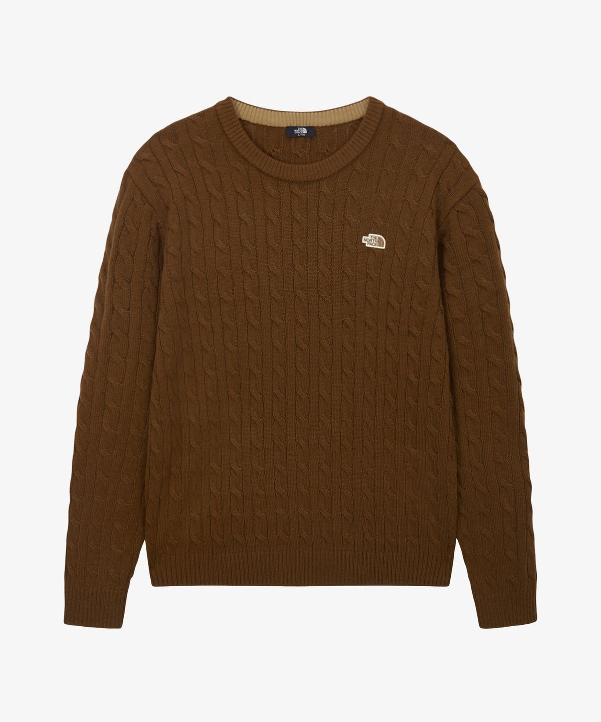 노스페이스(THE NORTH FACE) NT7AS53C 남성 케이블 스웨터 CHOCOLATE