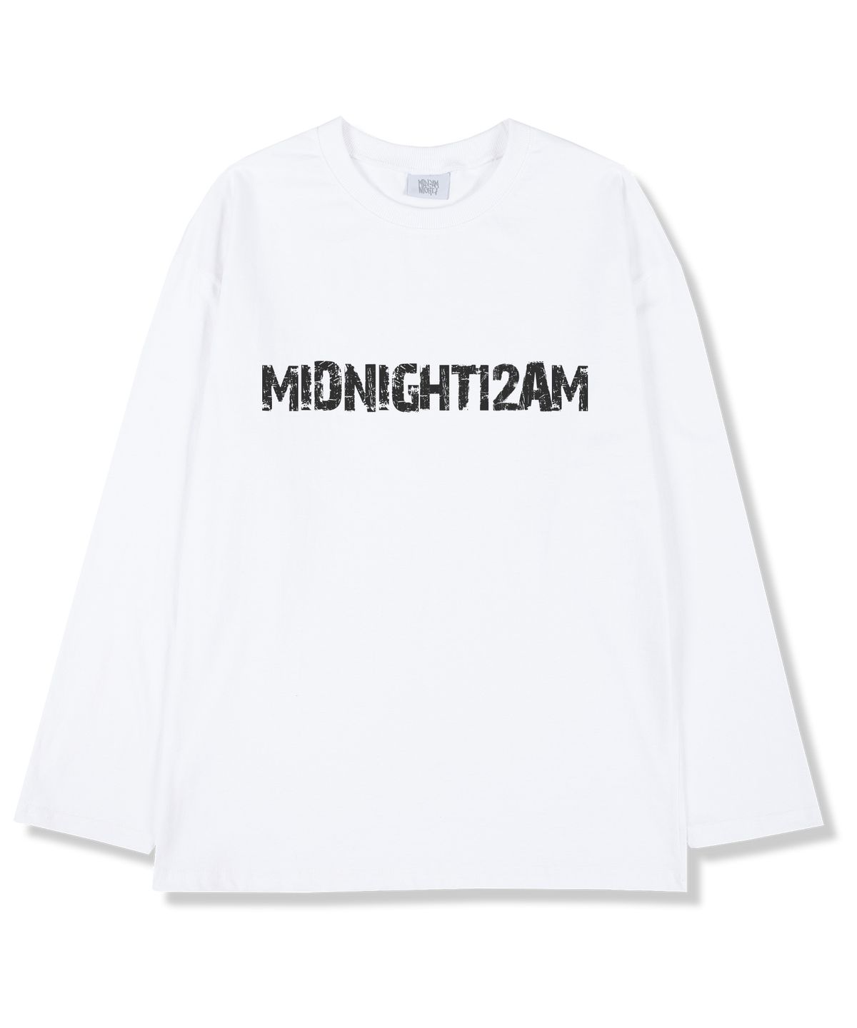 미드나잇12에이엠(MIDNIGHT12AM) 크래치 오버핏 긴팔티셔츠 3color