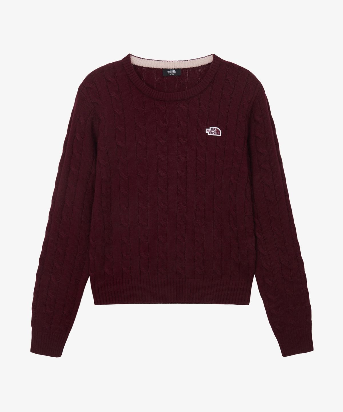 노스페이스(THE NORTH FACE) NT7AS82C 여성 케이블 스웨터 WINE