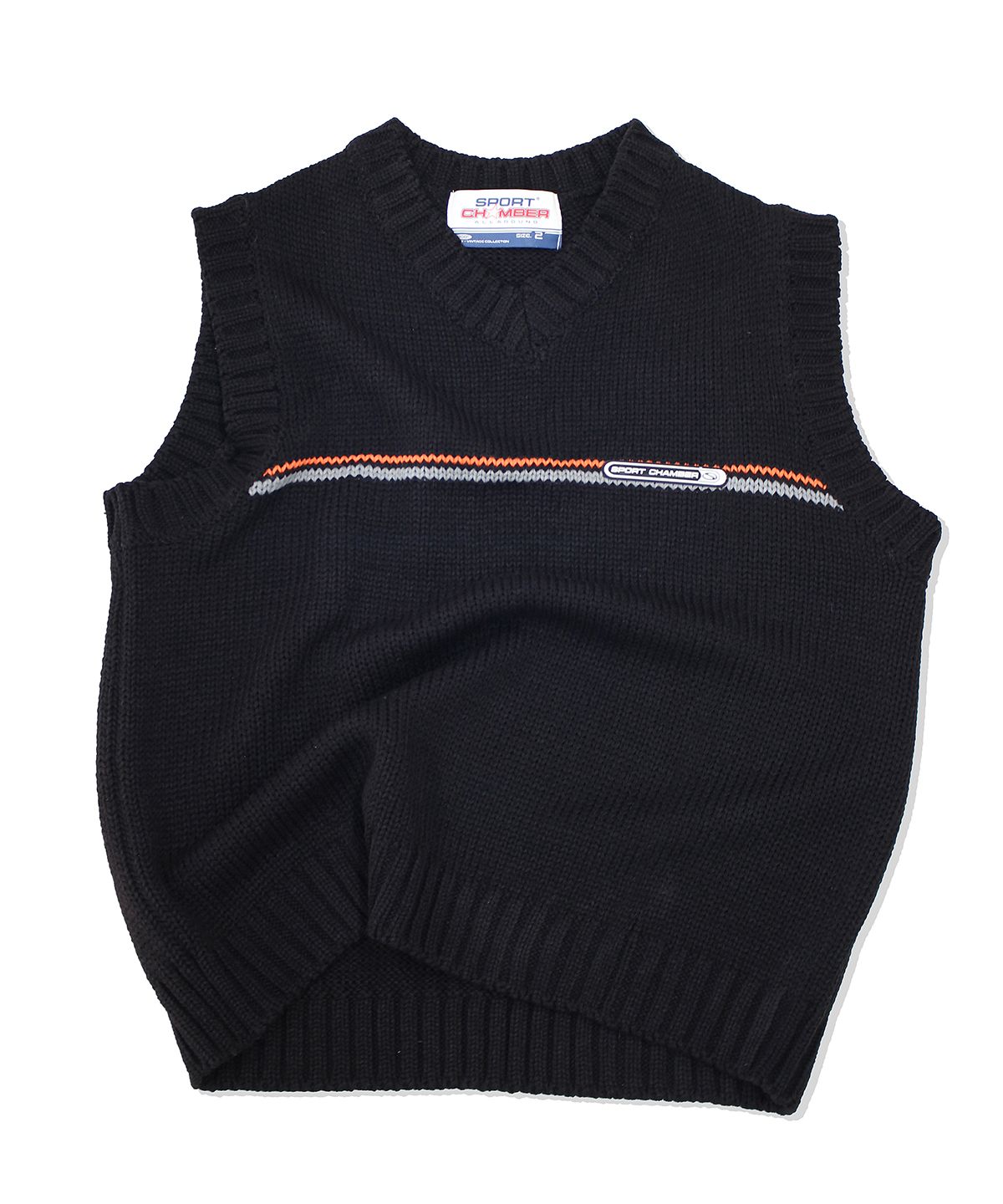 스포츠챔버(SPORT CHAMBER) SC 서킷 니트 베스트(블랙)