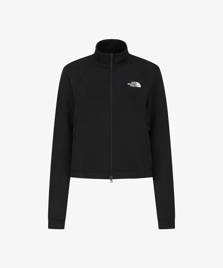 NJ5JS80J 여성 드레이프 집업 BLACK