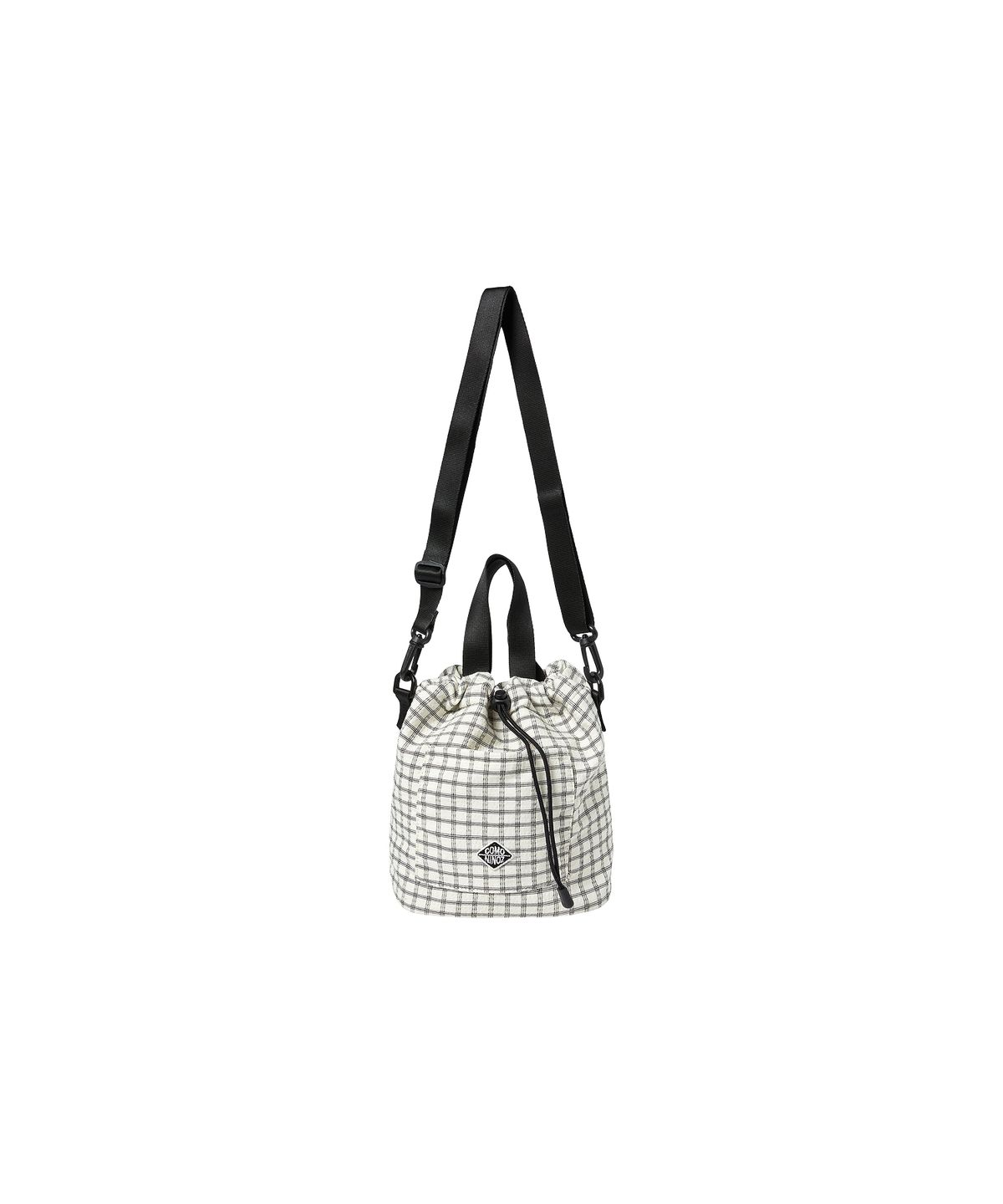 꼬모니노즈(COMONINOZ) [CN]CHECK BUCKET BAG [2 COLOR]