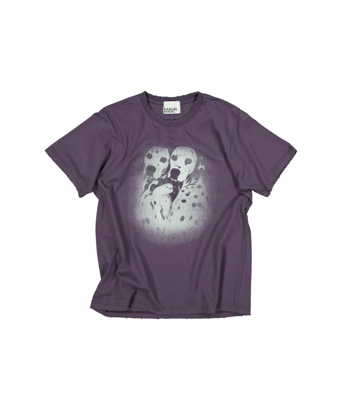 캐주얼 매뉴얼(KASUAL MANUAL) SAME SPOT TEE-WASHED PURPLE