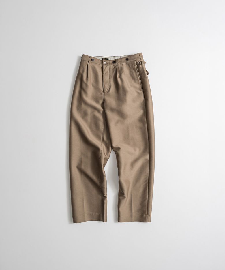 SILK WOOL CLASSIC TROUSERS taupe