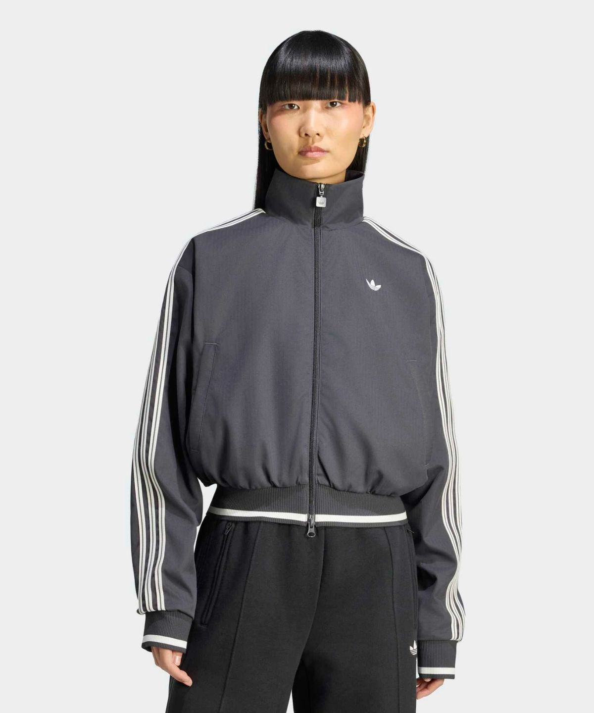 아디다스(ADIDAS) 파이어버드 트랙탑 - 블랙:화이트 / KR9107