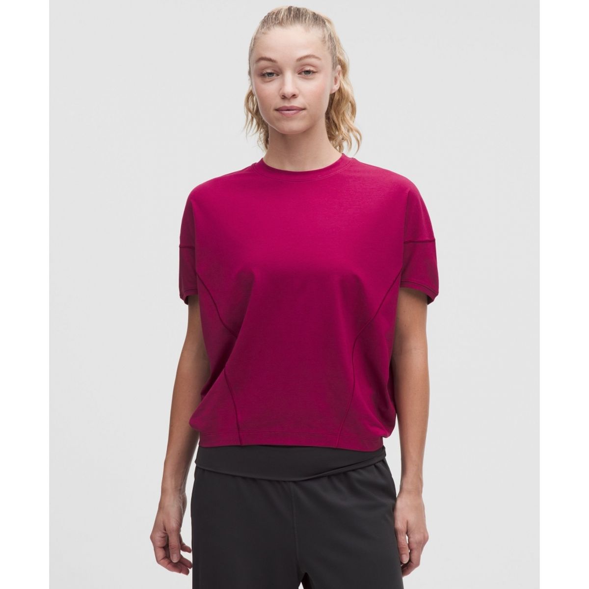 룰루레몬(LULULEMON) 코튼 모달 돌먼 티셔츠  RARV