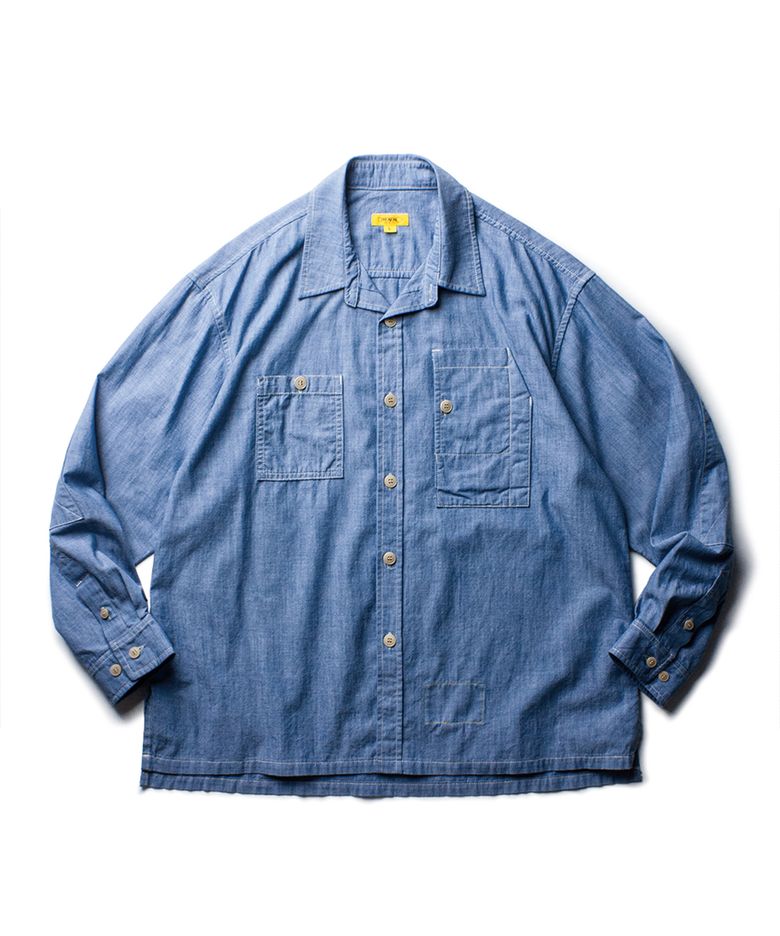 CHAMBRAY TEDDY OVERSHIRT [MILD INDIGO]