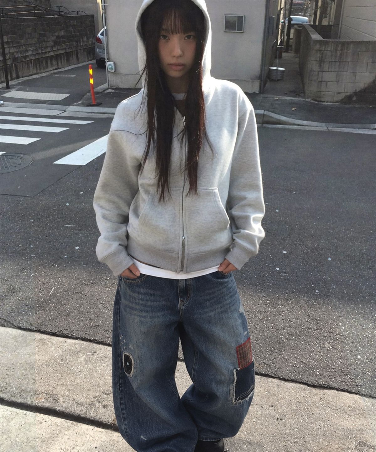 메인부스(MAINBOOTH) Repaired Denim Pants(BLUE)