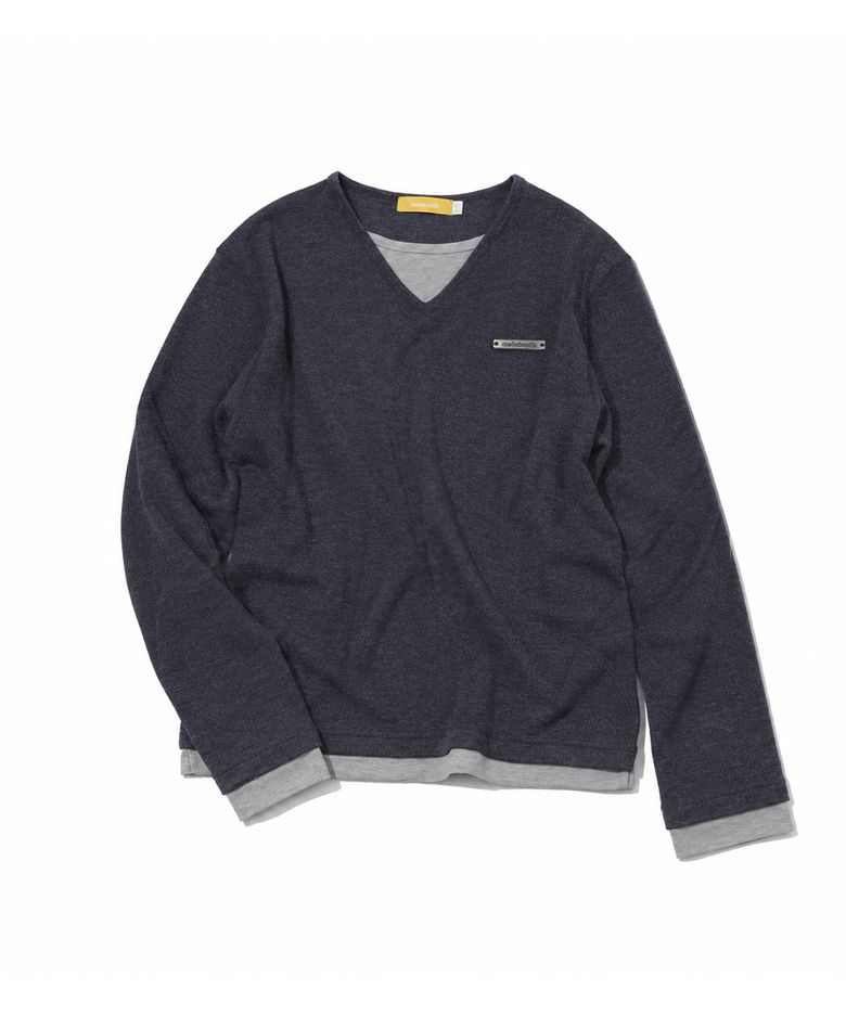 Comfort Layered Sweater(NAVY)