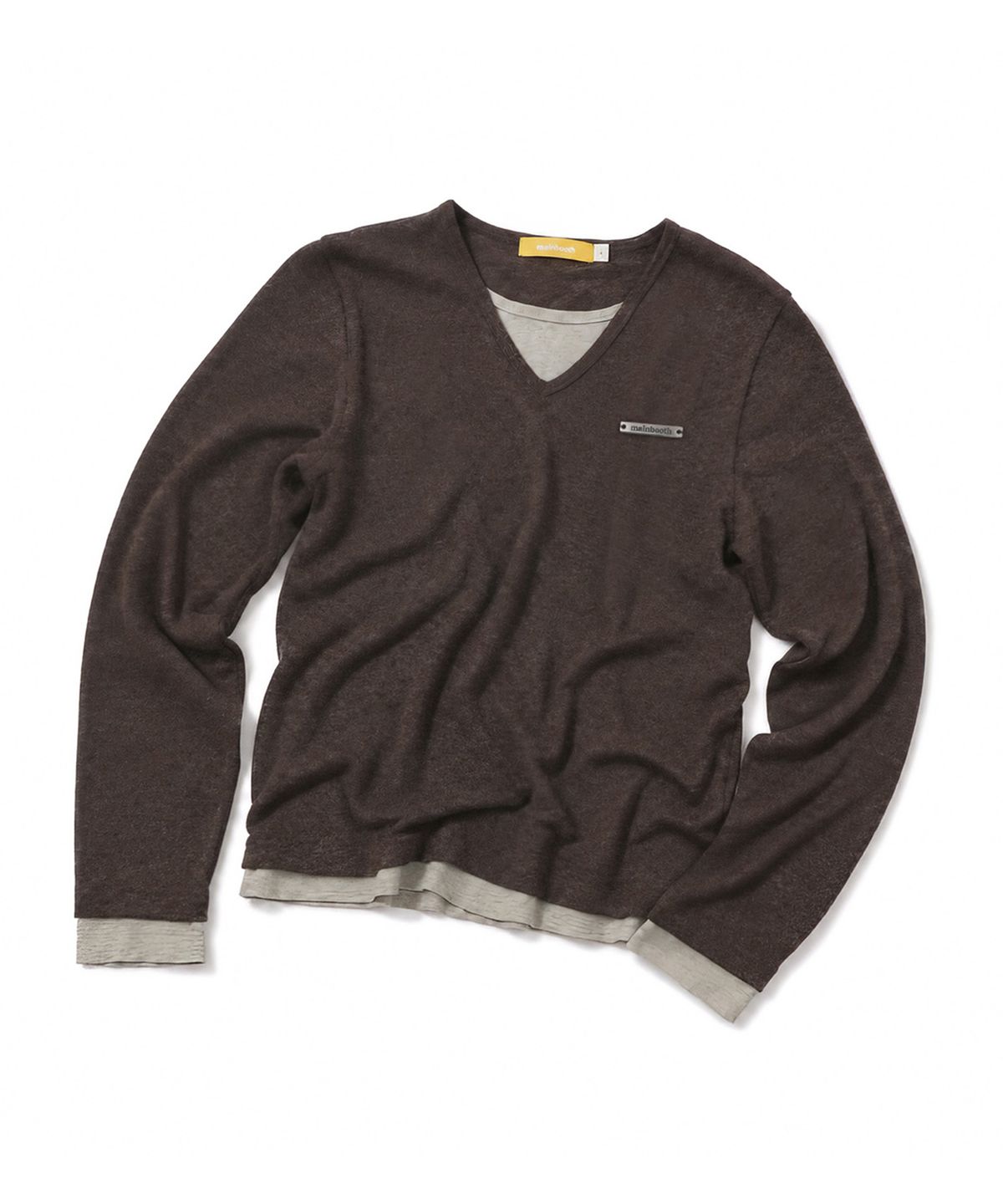 메인부스(MAINBOOTH) Comfort Layered Sweater(BROWN)